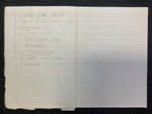 Coding the Robot with text - Teaching with the iPad